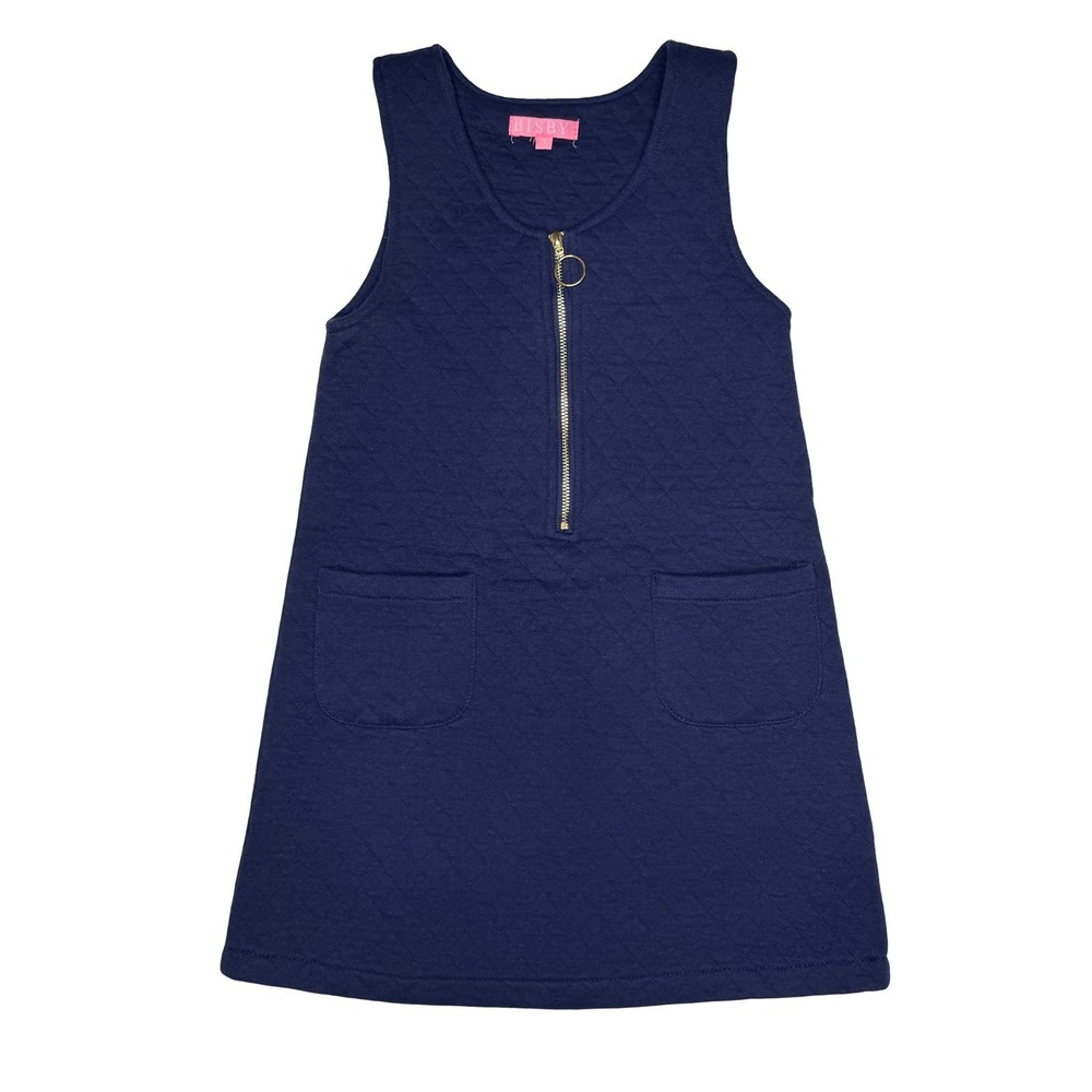 Bisby Quilted Zip Front Retro Jumper Dress